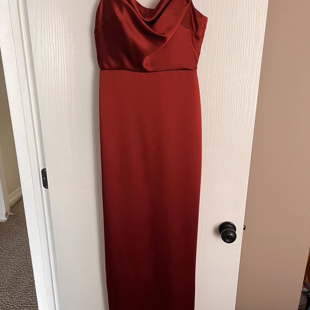 Sorrella Vita Satin Dress in Spice